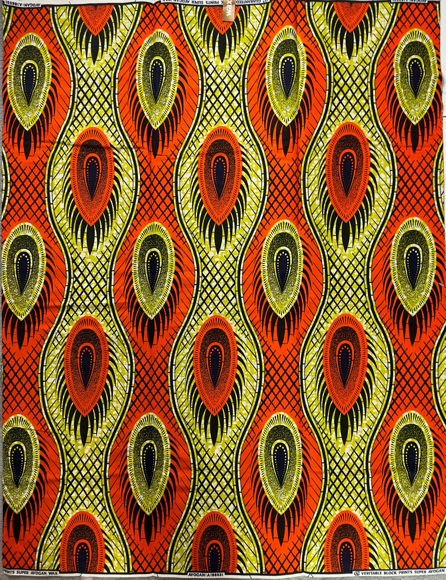 African Fabric, Yellow Ankara, African Clothing, Craft African fabric, African Fabric, Orange Ankara Print, African Style