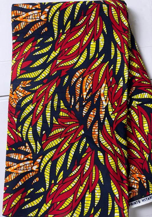African Fabric - Ankara -  Green African Print Fabric - African Clothing Fabric