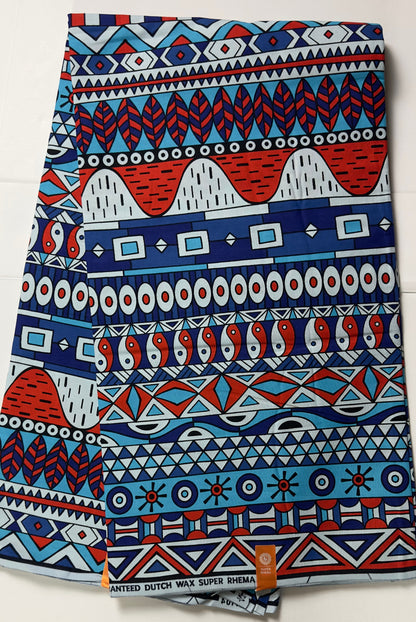 African Fabric, Blue Ankara,  African Clothing,  Craft African fabric, African Fabric, Ankara Print, African Style