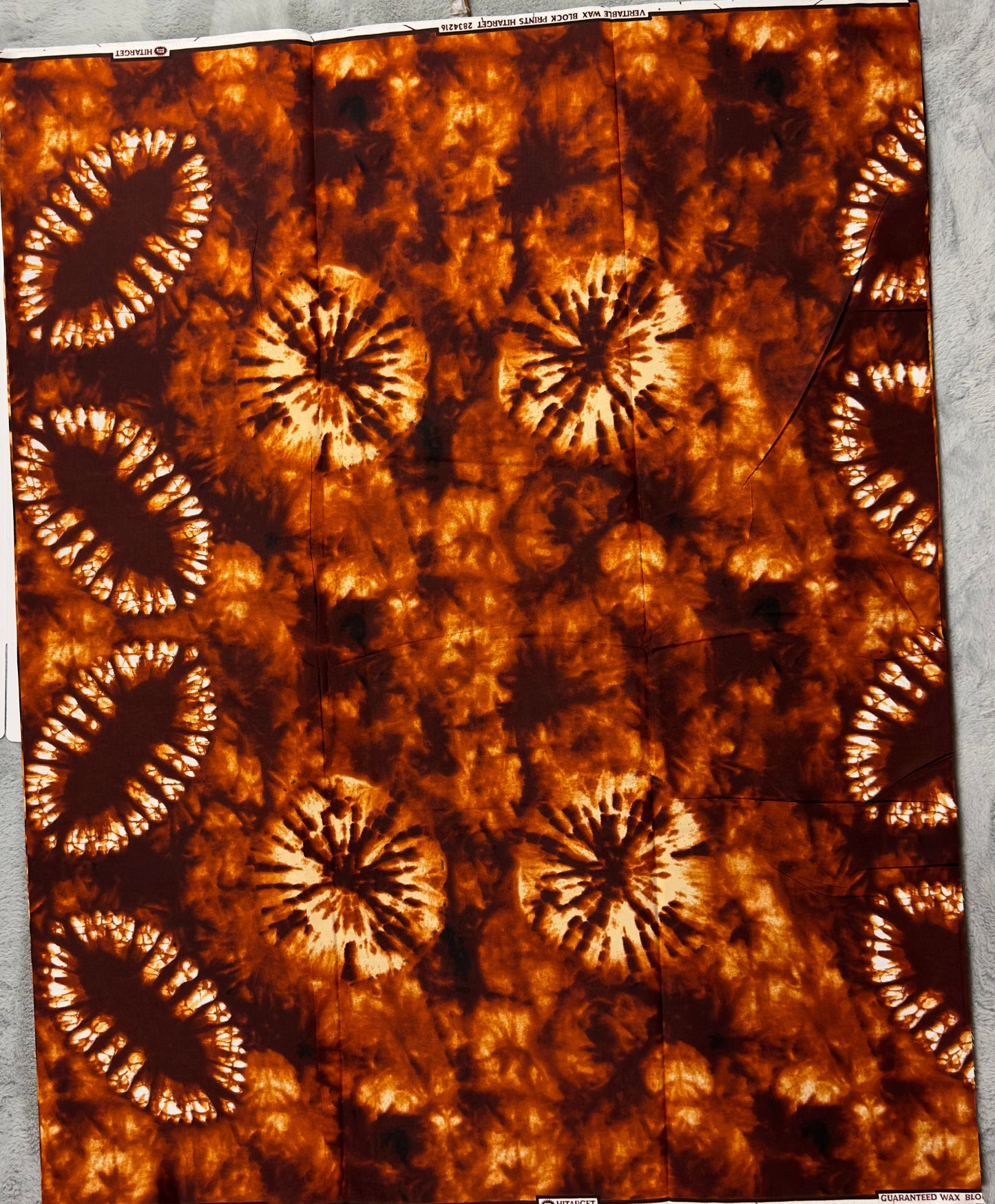 African Fabric - Ankara - African Clothing - Craft African fabric - Brown African Print Fabric - African Print - Wholesale/ Yard