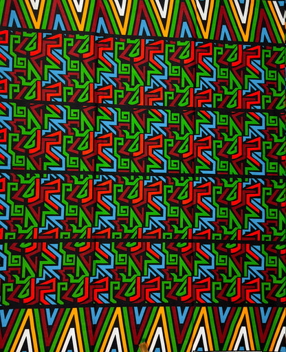 African Fabric - Ankara - African Clothing - Craft African fabric - Green African Fabric - Ankara Print - African Style