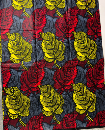 African Fabric - Ankara -  Yellow African Print Fabric - African Clothing Fabric - Dressmaking Fabric