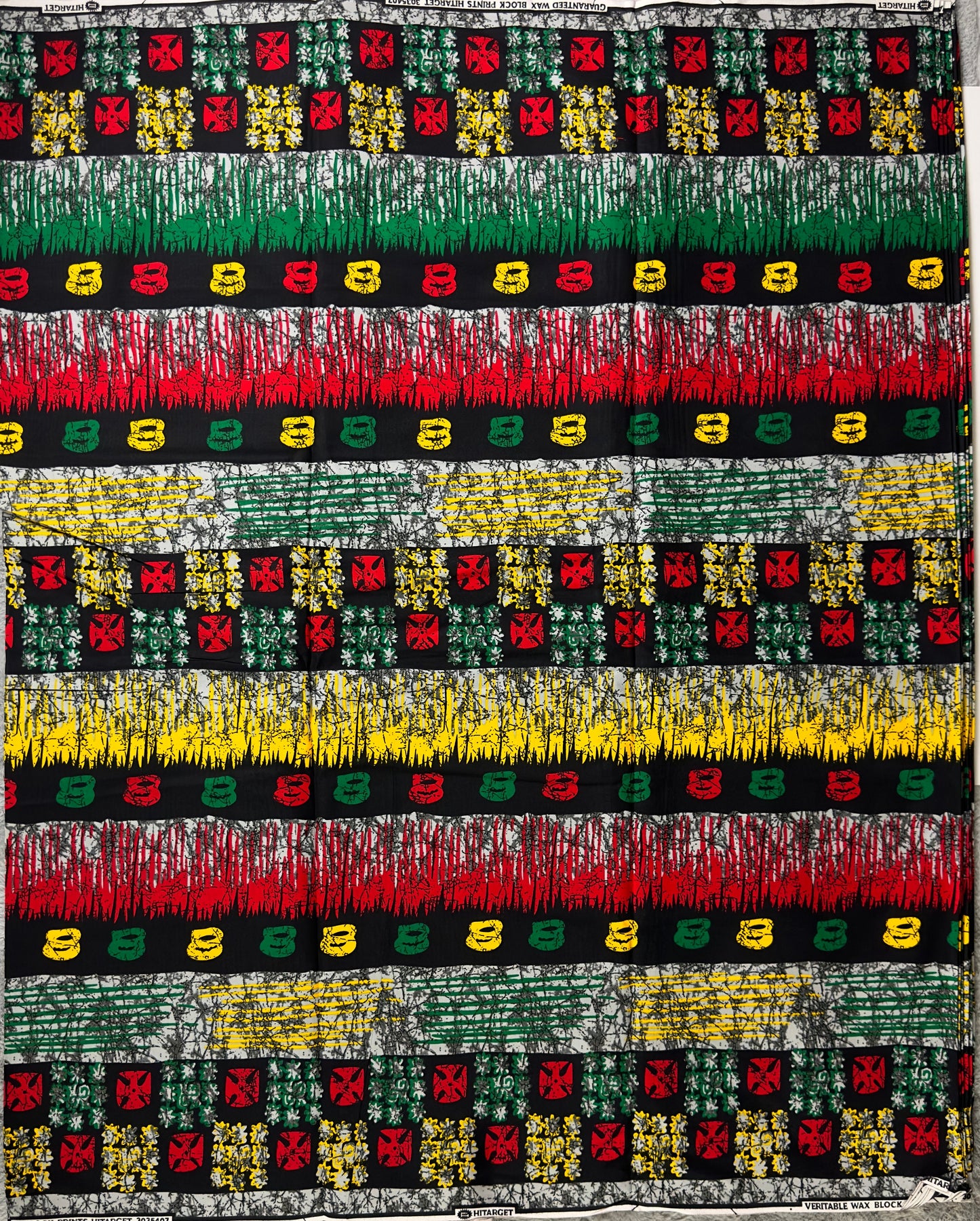 African Fabric - Ankara -  Red African Print Fabric - African Clothing Fabric - Dressmaking Fabric
