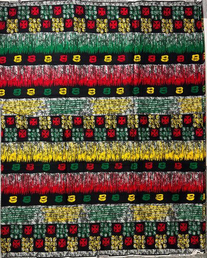 African Fabric - Ankara -  Red African Print Fabric - African Clothing Fabric - Dressmaking Fabric