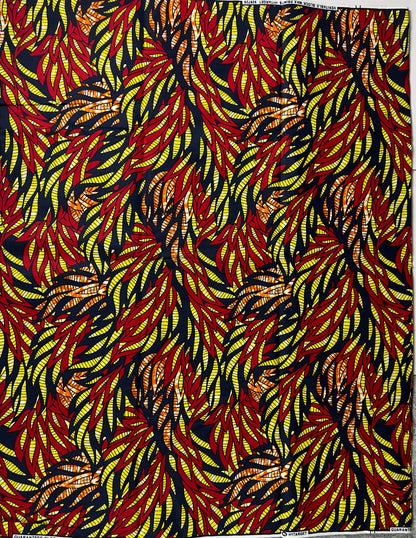 African Fabric - Ankara -  Green African Print Fabric - African Clothing Fabric
