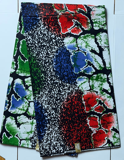 African Fabric - Ankara -   African Print Fabric - Red African Clothing Fabric - Dressmaking Fabric